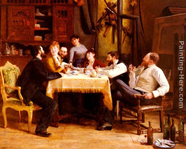 Fernand-Anne Piestre Cormon Un Dejeuner D'Amis
